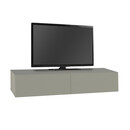 Έπιπλο Τηλεόρασης Επιτοίχιο Francy Megapap Χρώμα ash Green 135x31,7x25εκ.