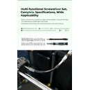 Creality 3d Printer Tool Wrap kit pro - 34 Pieces of Bits for Screwdrivers and Post-Processing Tools