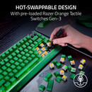 Razer Blackwidow v4 75% Phantom ed. - Mechanical - rgb - hot-Swappable - Orange Tactile Switches