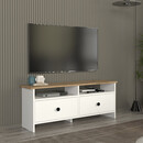 Έπιπλο Τηλεόρασης Gradias Megapap Χρώμα Λευκό - Sapphire oak 120x29,6x46,8εκ.