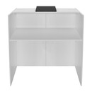 Γραφείο Υποδοχής - Reception Hola Megapap Χρώμα Λευκό - Ανθρακί 93,6x45,2x110,3εκ.