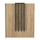 Γραφείο Υποδοχής - Reception Hola Megapap Χρώμα Sepet oak - Ανθρακί 93,6x45,2x110,3εκ.