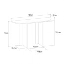 Κονσόλα Cortado Megapap Χρώμα Sapphire oak 120x35x75εκ.