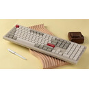Keychron v6 max Retro (V6m-r3) Qmk/via Bt/2,4/wired Custom Mechanical Keyboard Brown Switch 100%