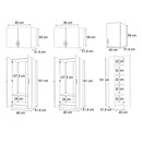 Ντουλάπα Ρούχων Vivian Megapap Πεντάφυλλη με Πατάρι Χρώμα Λευκό 200x51,8x240εκ.