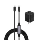 Insta360 Wave y-Cable and Power Adapter