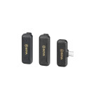 Boya by-Wm3t2-d2 2,4ghz Mobile Wireless mic for ios Iphone (2 Transmitters, two Person Vlog)