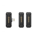 Boya by-Wm3t2-d2 2,4ghz Mobile Wireless mic for ios Iphone (2 Transmitters, two Person Vlog)