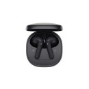Qcy air Dark Grey Semi-ear tws Earbuds, Quad mic enc Multi-Point Connection, Leather Grain Case