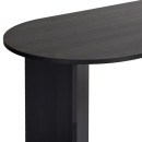 Τραπέζι Sablin Megapap Χρώμα Black Wood 180x89,5x75εκ.