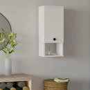 Ντουλάπι Μπάνιου Επιτοίχιο mis Megapap Χρώμα Λευκό 30x21,8x71εκ.