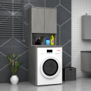 Έπιπλο Πλυντηρίου Cozen Megapap Χρώμα Γκρι Σκυροδέματος 65x60x178εκ.