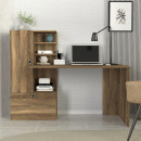 Γραφείο Εργασίας Domingo Megapap Χρώμα Καρυδί 149,5x60x120εκ.