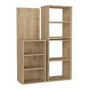 Γραφείο Εργασίας Πολυμορφικό Last Megapap Χρώμα Sapphire oak 119x44,7x123εκ.