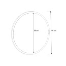 Καθρέπτης Τοίχου Glob Μegapap Χρώμα Sapphire oak 59x2x59εκ. Καθρέπτης Τοίχου Glob Μegapap Χρώμα Sapphire oak 59x2x59εκ.