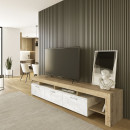 Έπιπλο Τηλεόρασης Acnes Megapap Χρώμα Λευκό εφέ Μαρμάρου - Sapphire oak 220x40x52εκ. Έπιπλο Τηλεόρασης Acnes Megapap Χρώμα Λευκό εφέ Μαρμάρου - Sapphire oak 220x40x52εκ.