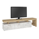 Έπιπλο Τηλεόρασης Acnes Megapap Χρώμα Λευκό εφέ Μαρμάρου - Sapphire oak 220x40x52εκ. Έπιπλο Τηλεόρασης Acnes Megapap Χρώμα Λευκό εφέ Μαρμάρου - Sapphire oak 220x40x52εκ.