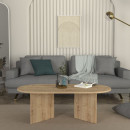 Τραπεζάκι Σαλονιού Cortado Megapap Χρώμα Sapphire oak 120x60x39,6εκ.