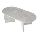 Τραπεζάκι Σαλονιού Cortado Megapap Χρώμα Λευκό εφέ Μαρμάρου 120x60x39,6εκ.