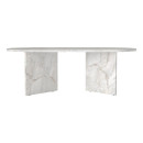 Τραπεζάκι Σαλονιού Cortado Megapap Χρώμα Λευκό εφέ Μαρμάρου 120x60x39,6εκ.