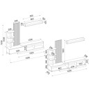 Σύνθεση Τηλεόρασης Vermont Megapap Χρώμα Ανθρακί - Sepet oak 180x40x193,8εκ.