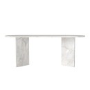 Τραπέζι Cortado Megapap Χρώμα Λευκό εφέ Μαρμάρου 200x90x74εκ.