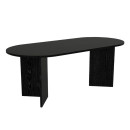 Τραπέζι Cortado Megapap Χρώμα Sencron Black 200x90x74εκ.