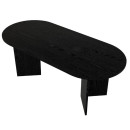 Τραπέζι Cortado Megapap Χρώμα Sencron Black 200x90x74εκ.