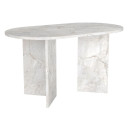 Τραπέζι Cortado Megapap Χρώμα Λευκό εφέ Μαρμάρου 138x80x75εκ.