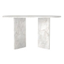 Τραπέζι Cortado Megapap Χρώμα Λευκό εφέ Μαρμάρου 138x80x75εκ.