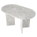 Τραπέζι Cortado Megapap Χρώμα Λευκό εφέ Μαρμάρου 138x80x75εκ.