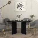 Τραπέζι Cortado Megapap Χρώμα Sencron Black 138x80x75εκ.