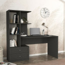 Γραφείο Εργασίας Mantra Megapap Χρώμα Ανθρακί 150x60x152εκ.