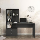 Γραφείο Εργασίας Mantra Megapap Χρώμα Ανθρακί 150x60x152εκ.