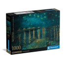 Clementoni Παζλ Museum Collection Vincent Van Gogh: Έναστρη Νύχτα Πάνω Από Το Ρήνο 1000 τμχ - Compac