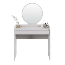 Τουαλέτα με Καθρέπτη Curve Megapap Χρώμα Λευκό 90x47x142εκ.