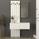 Έπιπλο Εισόδου Kanso Megapap Χρώμα Λευκό 100x35x196,7εκ.