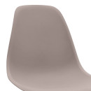 Καρέκλα Τραπεζαρίας Nova Megapap pp Cappuccino - Ξύλινο Φυσικό Πόδι 46x51x80εκ.