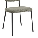 Καρέκλα Τραπεζαρίας Kevin Megapap Λαδί Ύφασμα - Μεταλλικό Μαύρο Πόδι 48x51x87εκ.