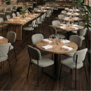 Καρέκλα Τραπεζαρίας Kevin Megapap Λαδί Ύφασμα - Μεταλλικό Μαύρο Πόδι 48x51x87εκ.