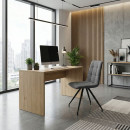 Καρέκλα Τραπεζαρίας Bianca Megapap Γκρι Ύφασμα - Μεταλλικό Μαύρο Πόδι 43x56x84εκ.