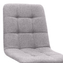 Καρέκλα Τραπεζαρίας Bianca Megapap Μπεζ Ύφασμα - Μεταλλικό Μαύρο Πόδι 43x56x84εκ.