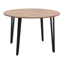 Τραπέζι Zeno Megapap Χρώμα Ακακίας Ø110x73,5εκ.