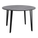 Τραπέζι Zeno Megapap Χρώμα Σκούρο Γκρι Σκυροδέματος Ø110x73,5εκ.