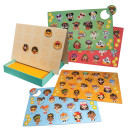 HappiHobbi Ποιος Κρύβεται? 60 Εκπαιδευτικοί Χάρτινοι Μαγνήτες Για 5+ Χρονών