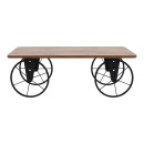 Τραπεζάκι Σαλονιού Jemmy Megapap mdf - Μεταλλικό Χρώμα Ακακίας 90x55x33εκ.