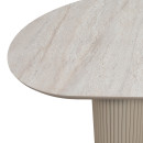 Τραπέζι Hazar Megapap mdf Χρώμα Travertine - Sandstone 180x90x77εκ.