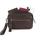 Τσαντάκι - Πορτοφόλι Χειρός Δερμάτινο Lois Καφέ 305985-02