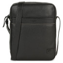 Τσαντάκι Ώμου Δερμάτινο JASLEN Μαύρο 313026-01