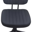 Καρέκλα Γραφείου Romano Megapap από Τεχνόδερμα Χρώμα Μαύρο 46x53x79/86εκ.